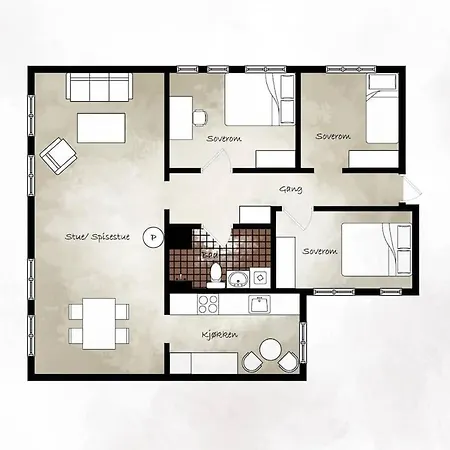 Dinbnb - Idyllic Location - 3 Bedroom ברגן